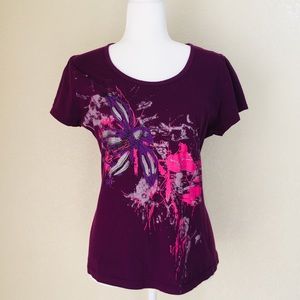 Ransom purple floral top